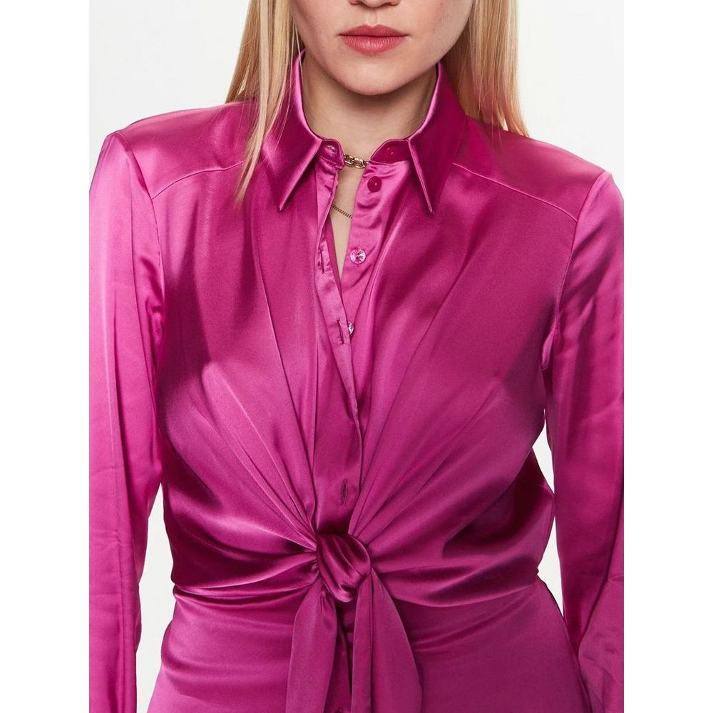 Patrizia Pepe Lila Viskose Freizeitkleid