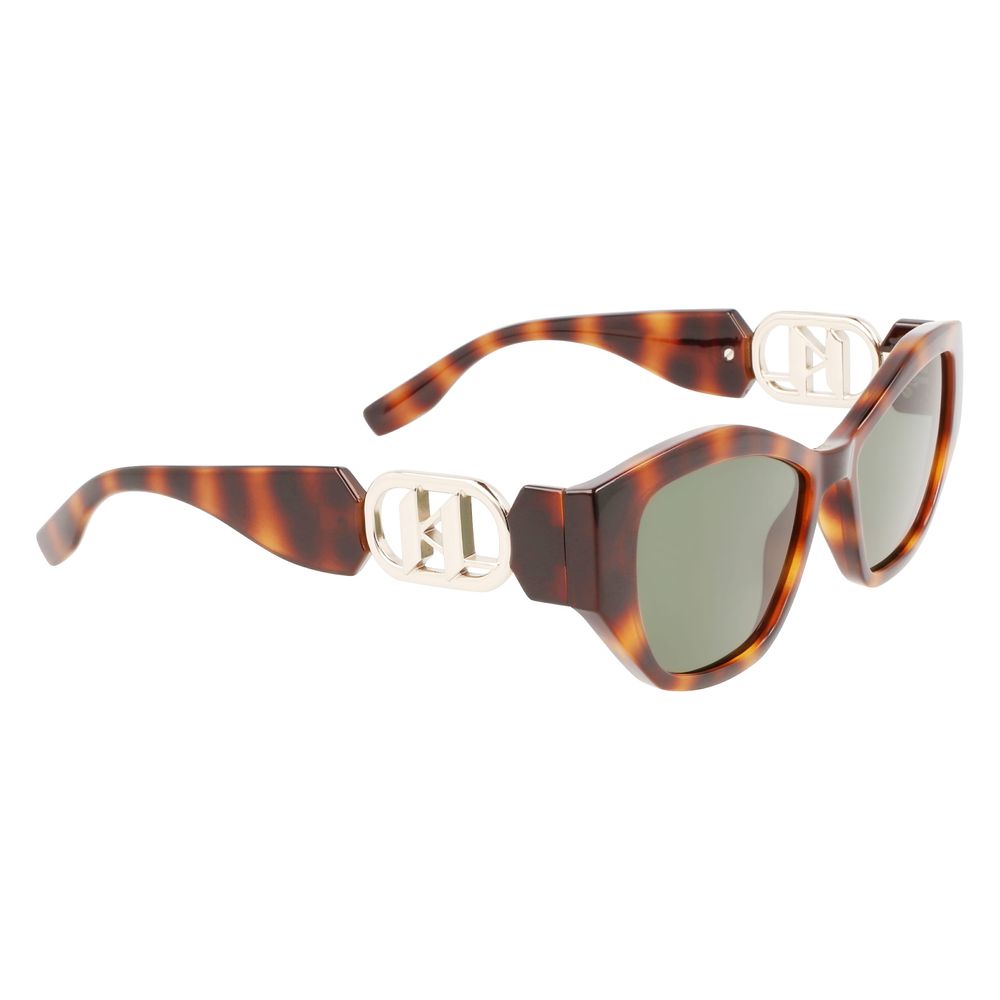 Karl Lagerfeld Braune Spritzguss-Sonnenbrille