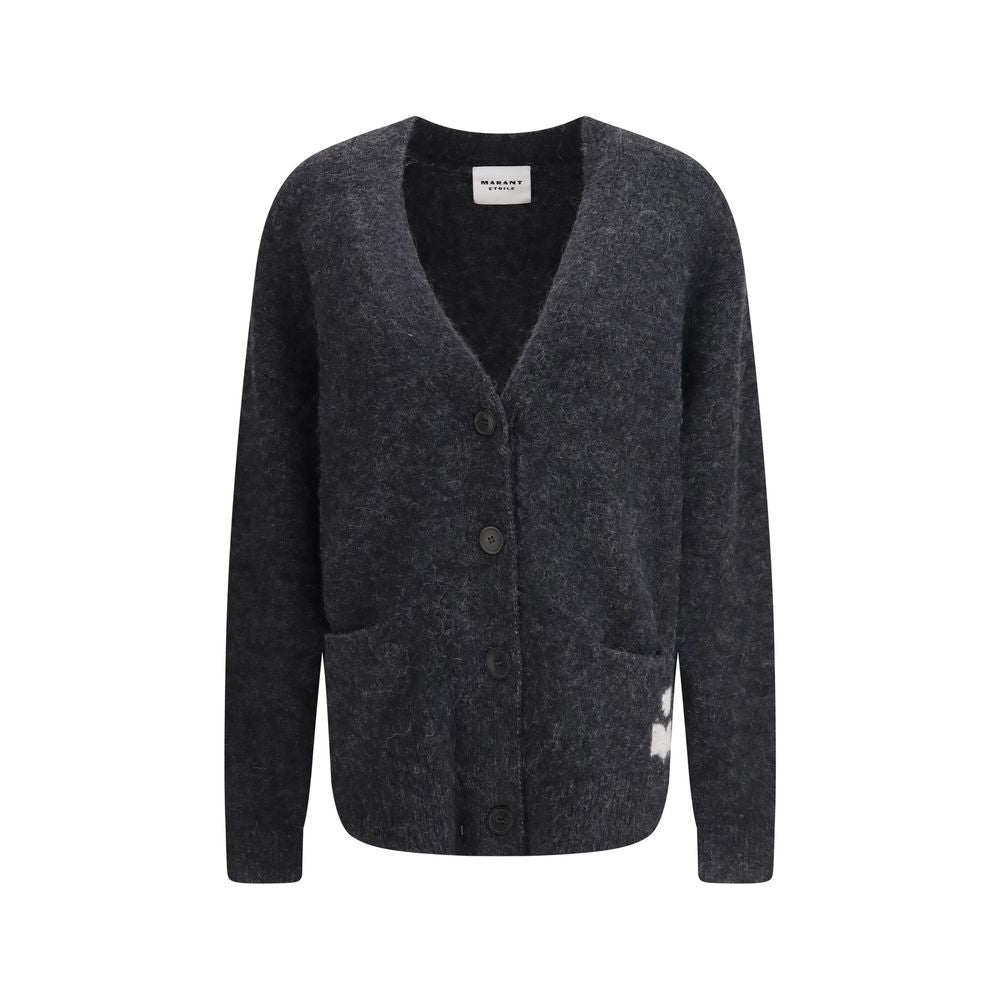 Marant Etoile Grauer Alpaka Vicugna Pacos Cardigan