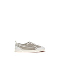 Carel Paris Beige Cotton Low-Top Sneakers
