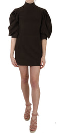 Dolce & Gabbana Braunes Kord-Bodycon-Minikleid aus Baumwolle