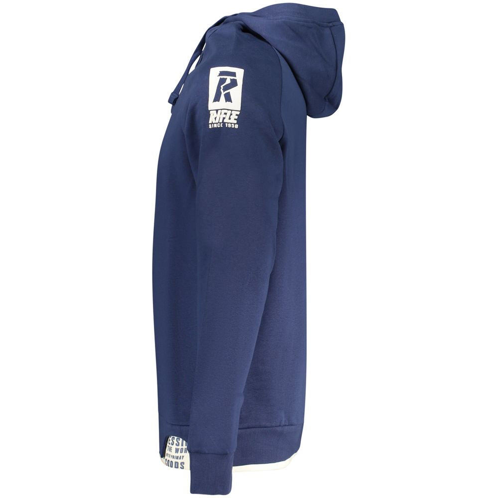 Rifle Blaues Baumwoll-Sweatshirt für Herren