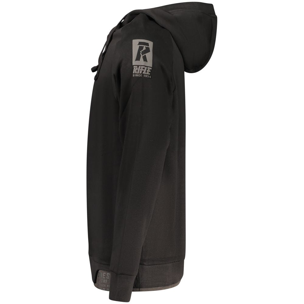 Rifle Men's Black Cotton Sweatshirt