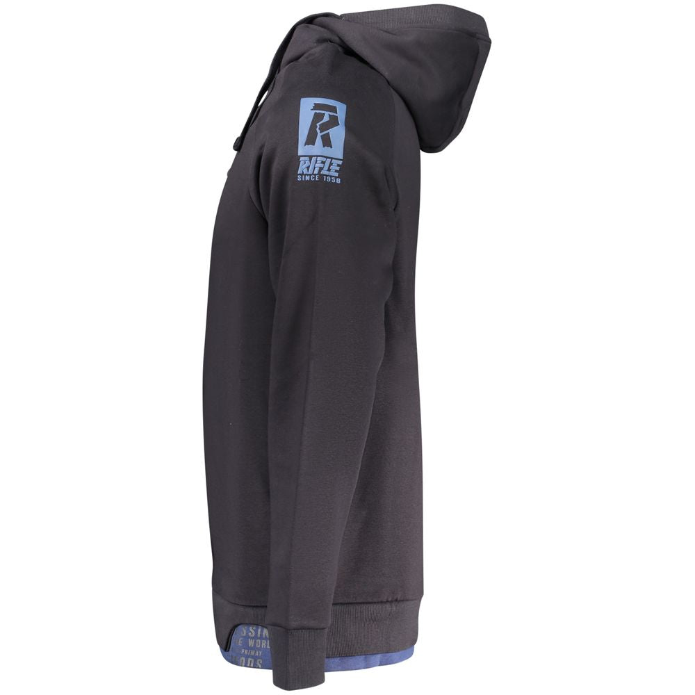 Rifle Blaues Baumwoll-Sweatshirt für Herren