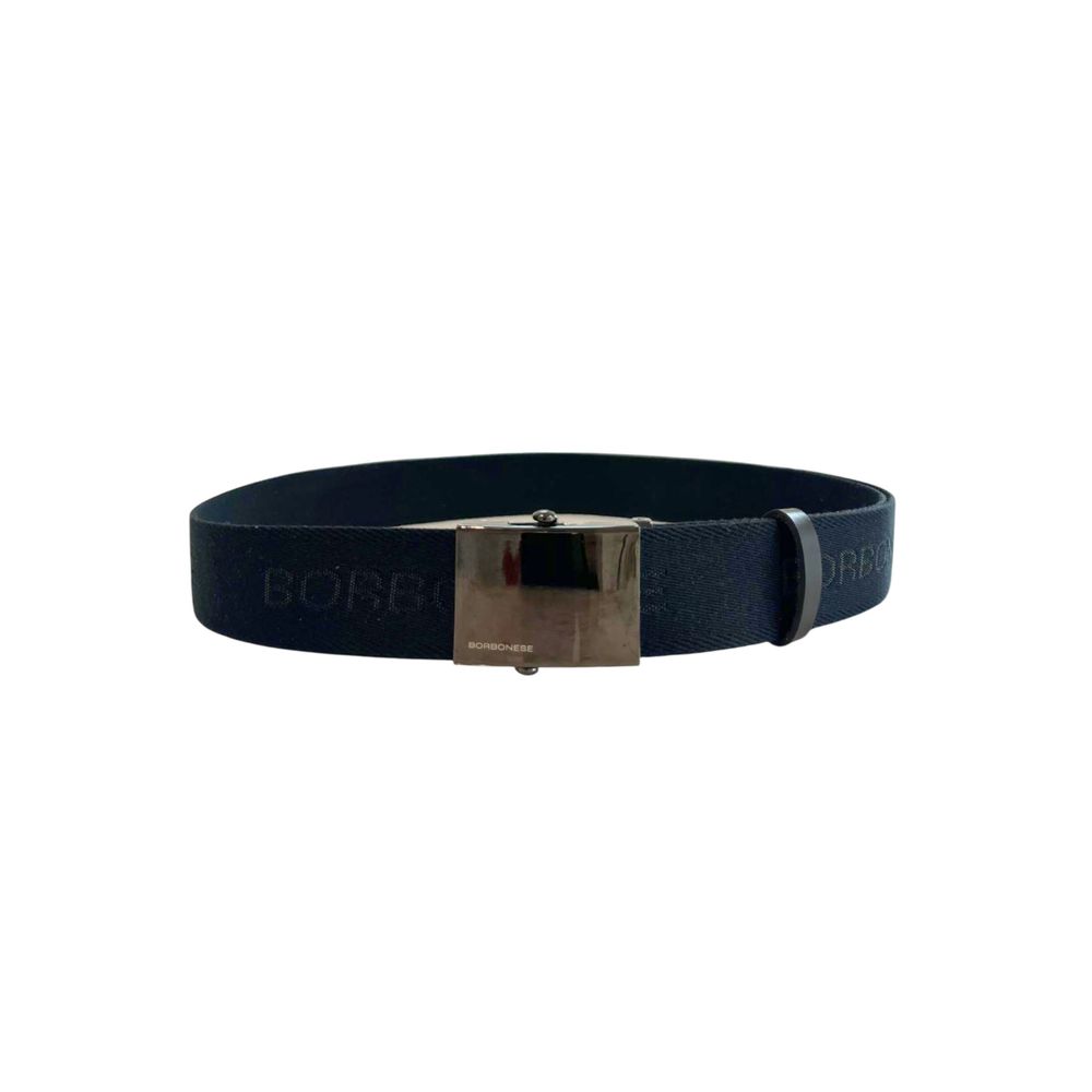 Borbonese Men's Black Polyester Belt