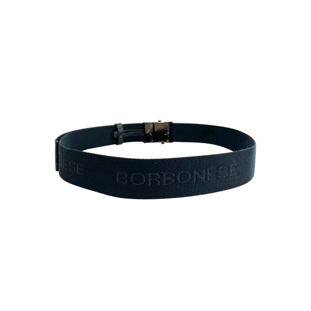Borbonese Men's Black Polyester Belt