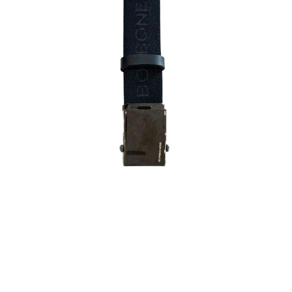 Borbonese Men's Black Polyester Belt