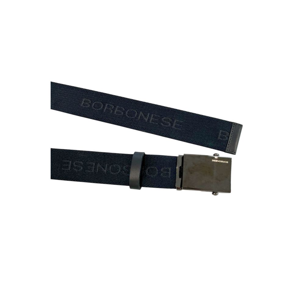 Borbonese Men's Black Polyester Belt
