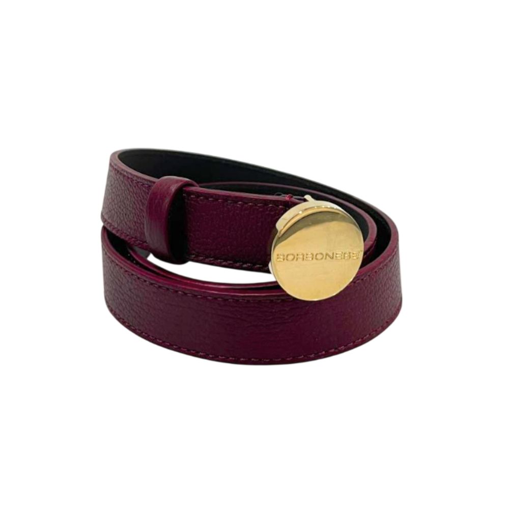 Borbonese Roter Gürtel aus echtem Leder für Damen