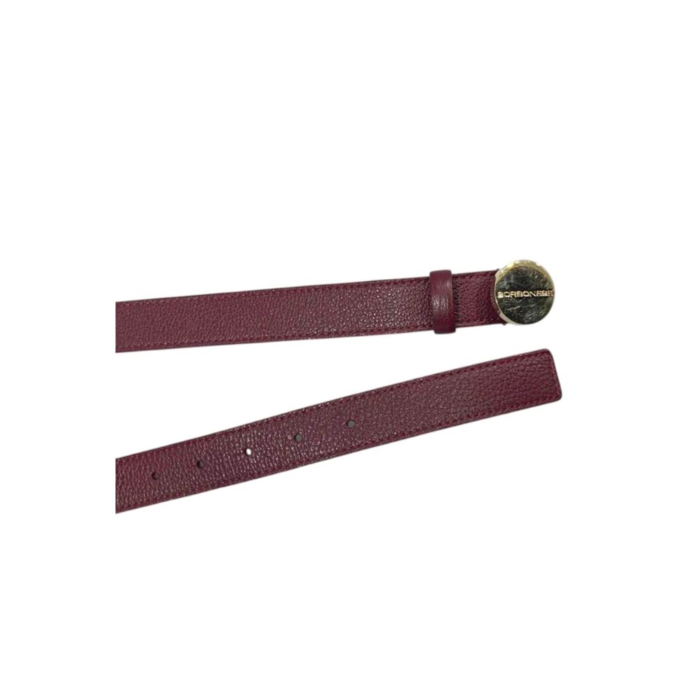 Borbonese Roter Gürtel aus echtem Leder für Damen