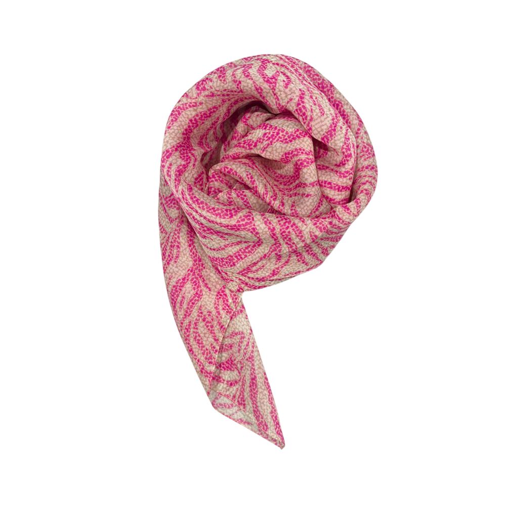 Borbonese Pink Silk Women's Scarf