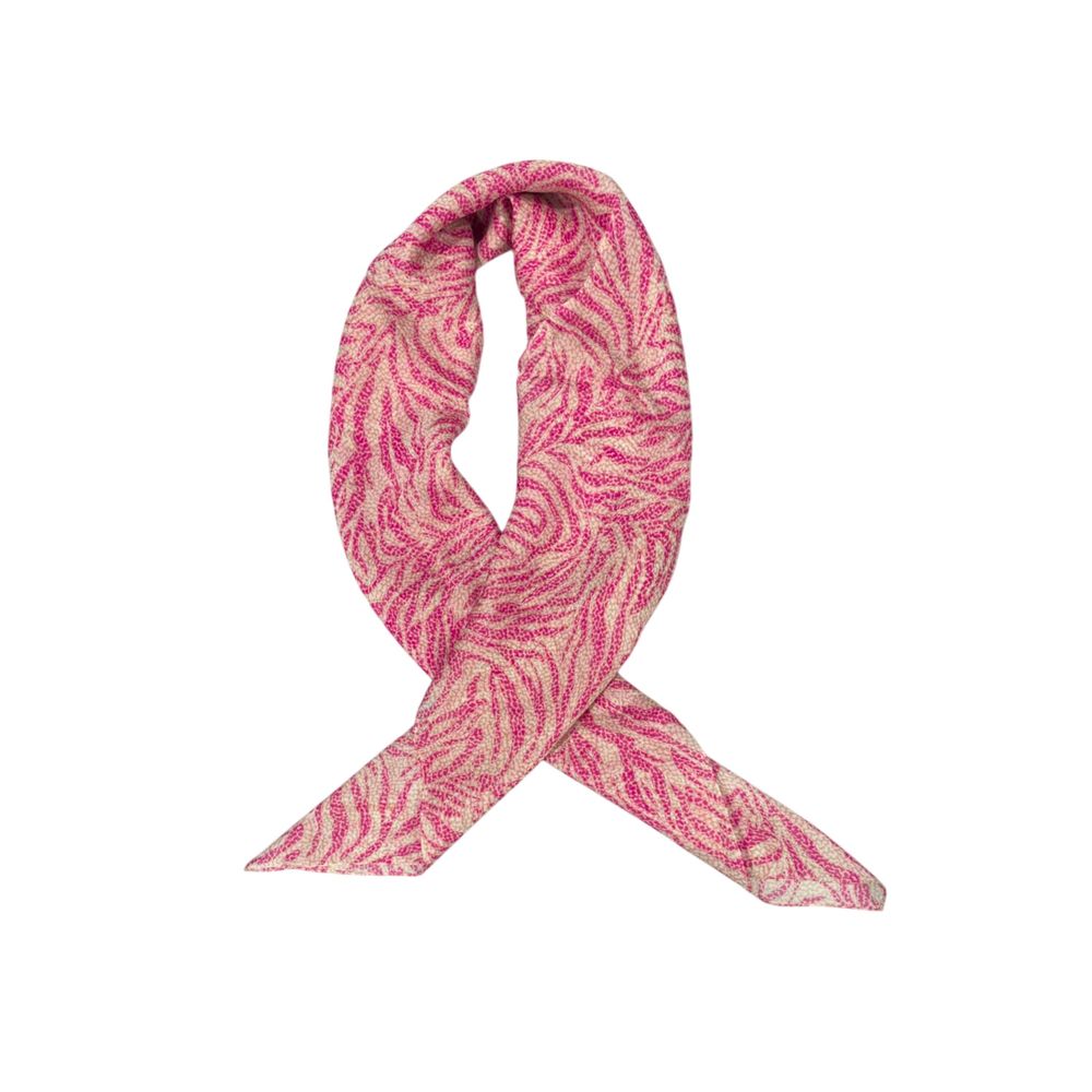Borbonese Pink Silk Women's Scarf