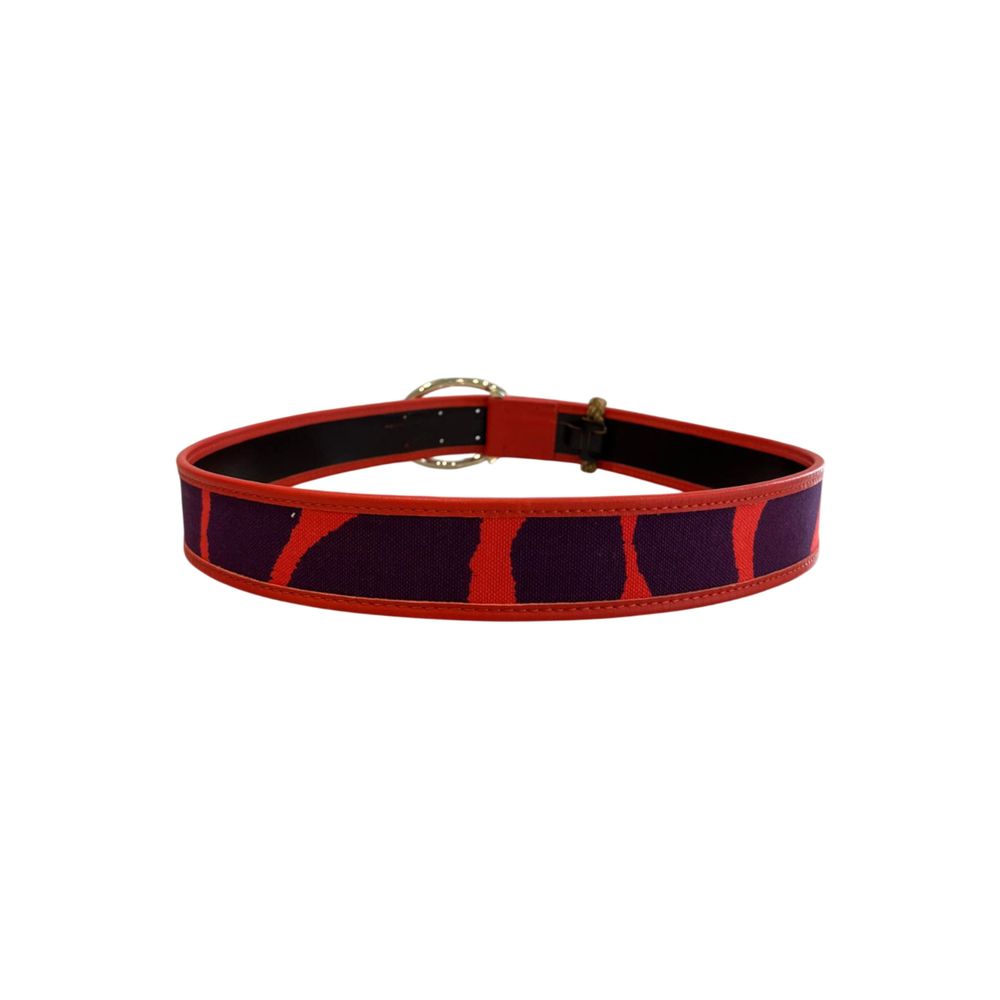 Borbonese Orange Leather Women's Belt