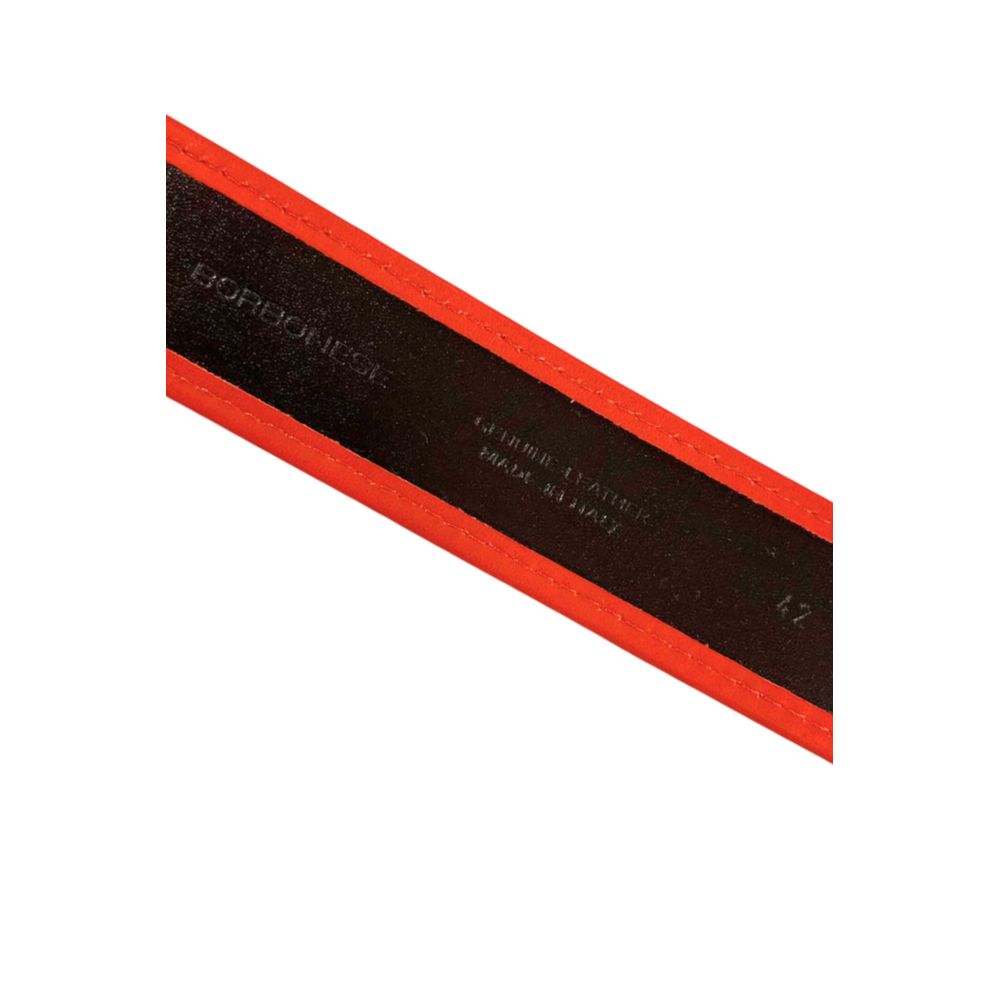 Borbonese Orange Leather Women's Belt