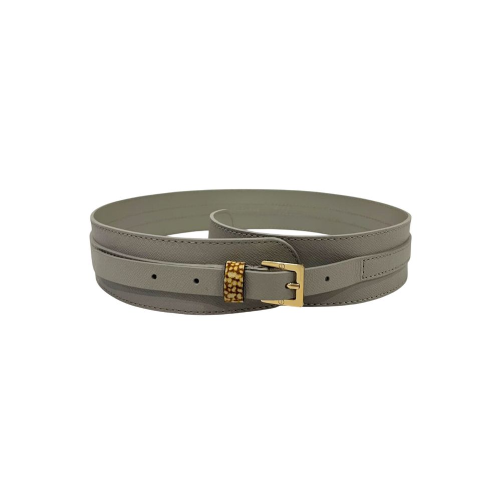 Borbonese Women's Grey Genuine Leather Belt