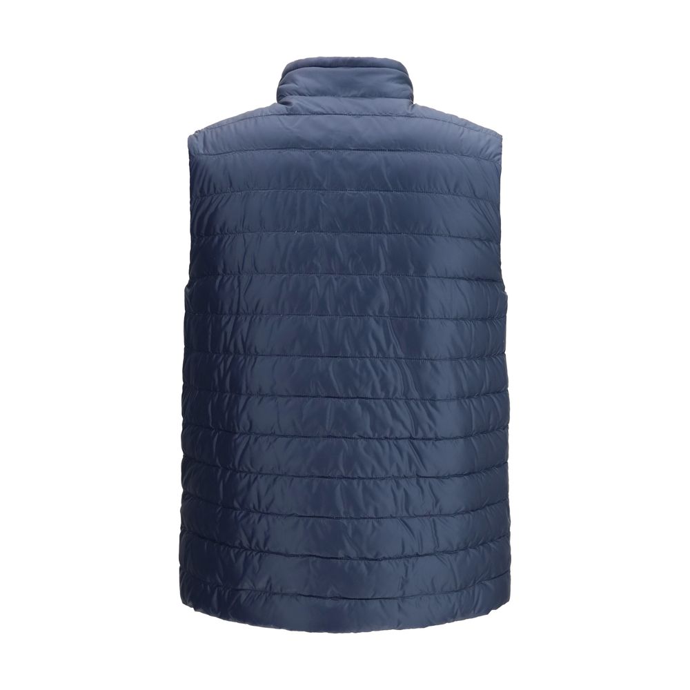 Herno Weiße Polyamid-Ärmellose Jacke