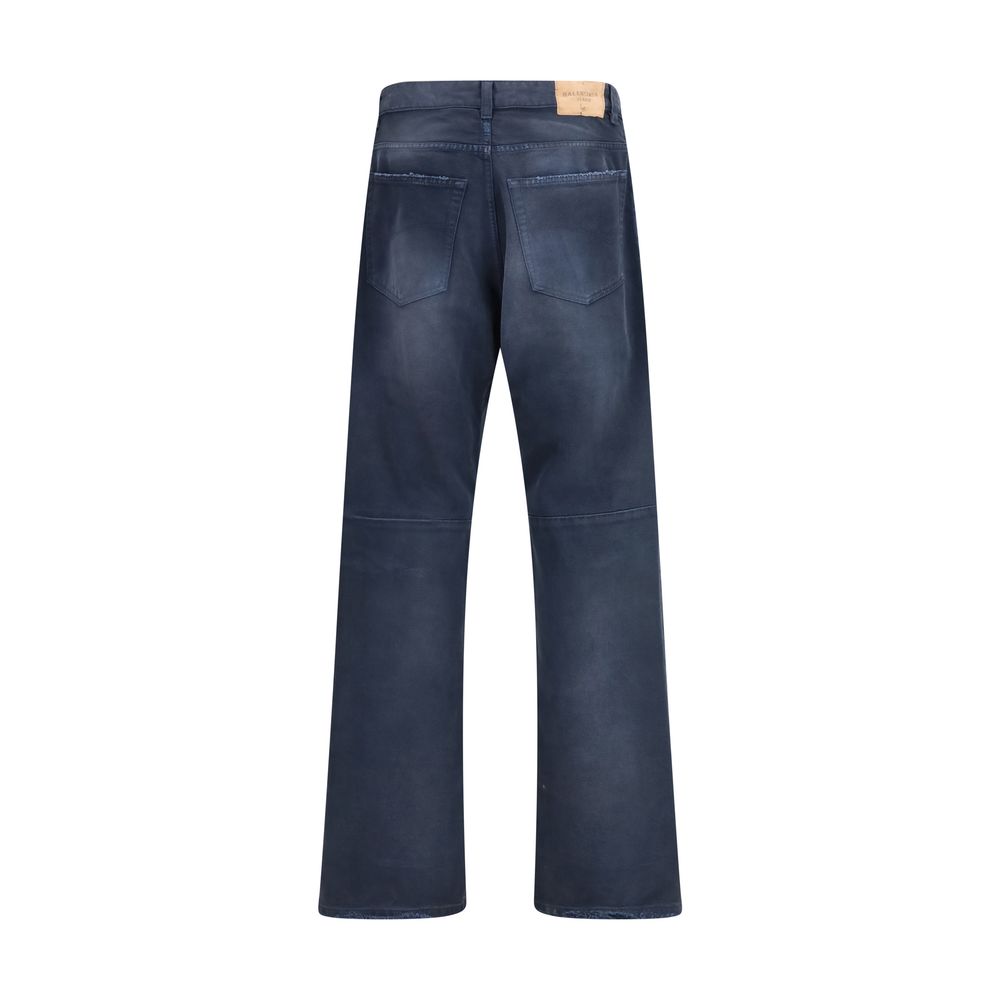 Balenciaga Blue Cotton Relaxed-Fit Jeans