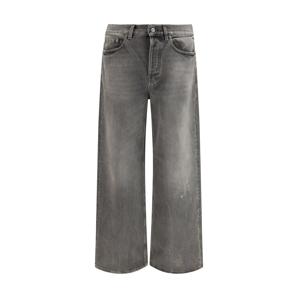 Golden Goose Grey Relaxed Fit Cotton Jeans