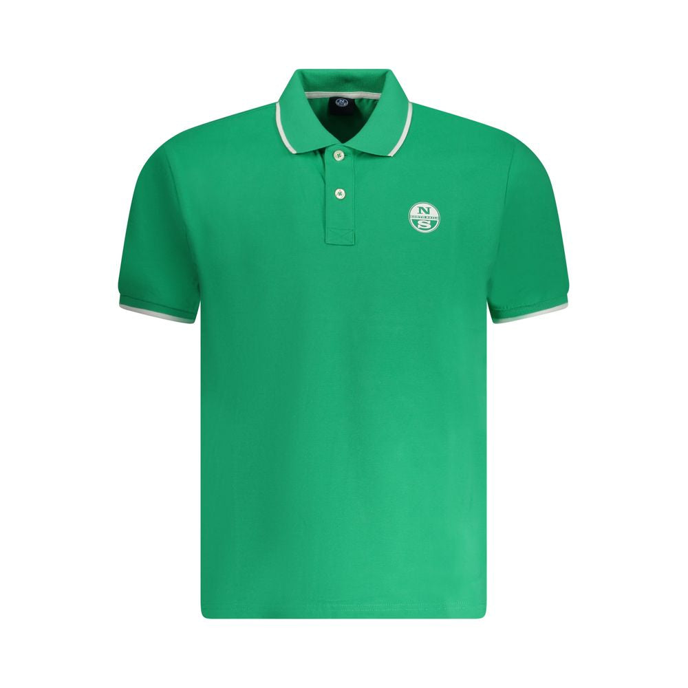 North Sails Green Cotton Men's Polo Shirt