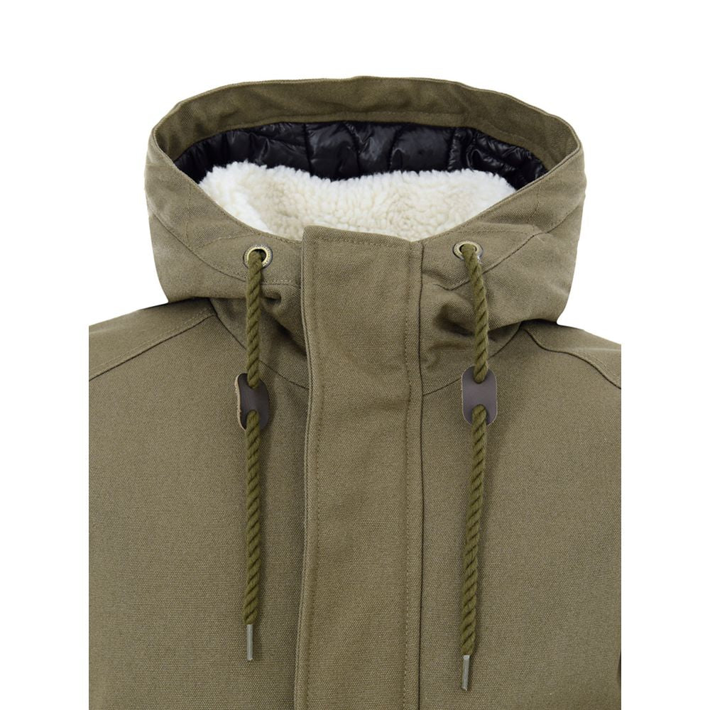 Moose Knuckles Grüner Parka aus Baumwolle