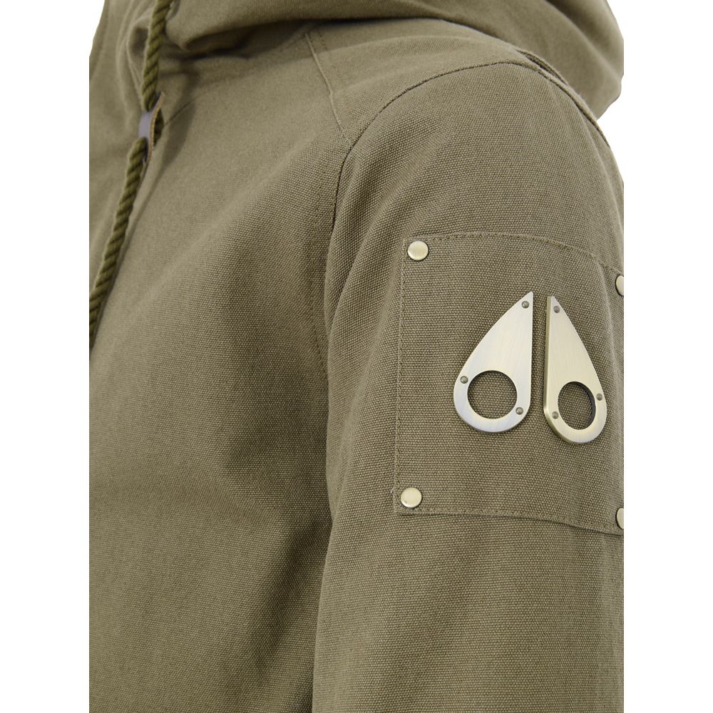 Moose Knuckles Grüner Parka aus Baumwolle