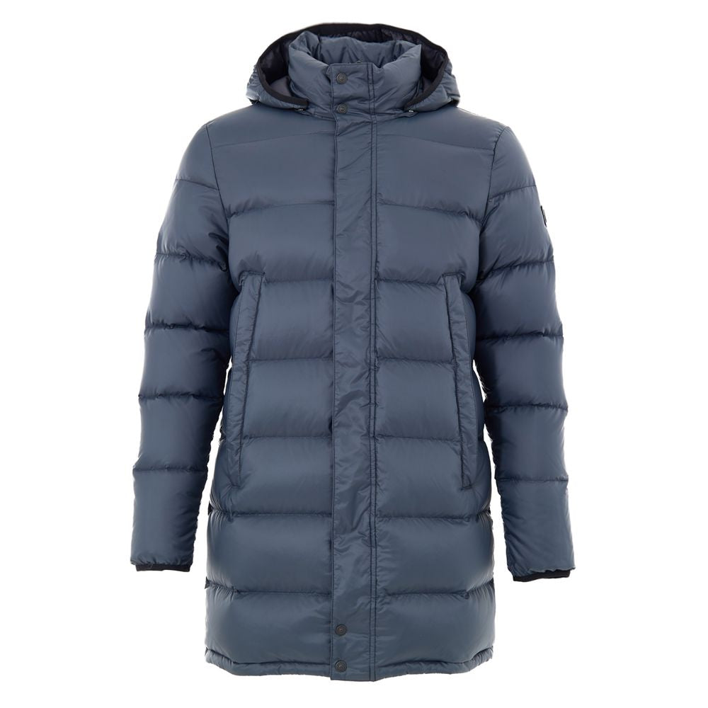 Moose Knuckles Grauer Nylonmantel
