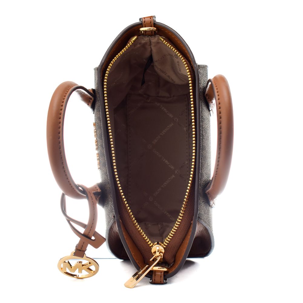 Michael Kors Braune Canvas Handtasche