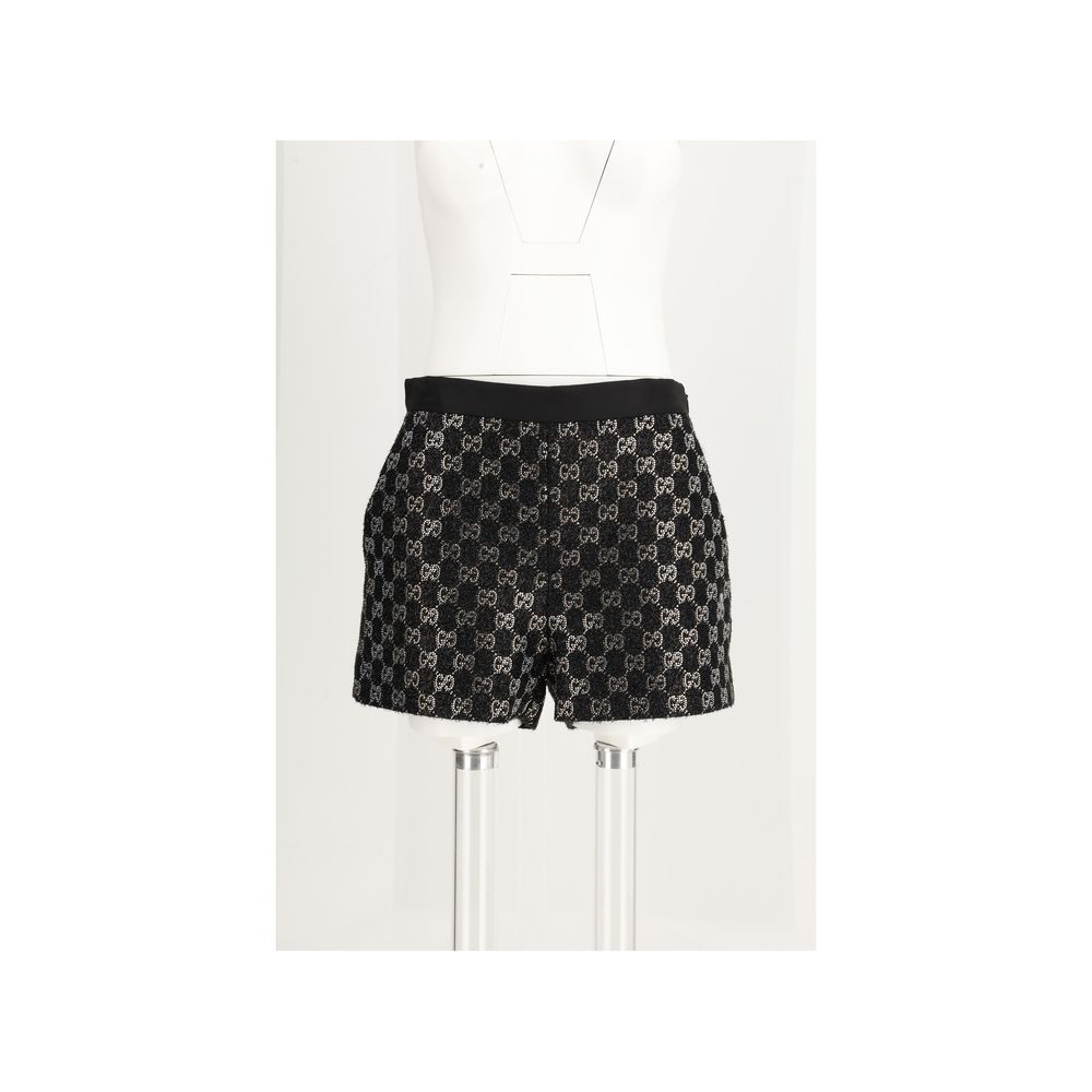 Gucci Schwarze Bermuda-Shorts aus Viskose