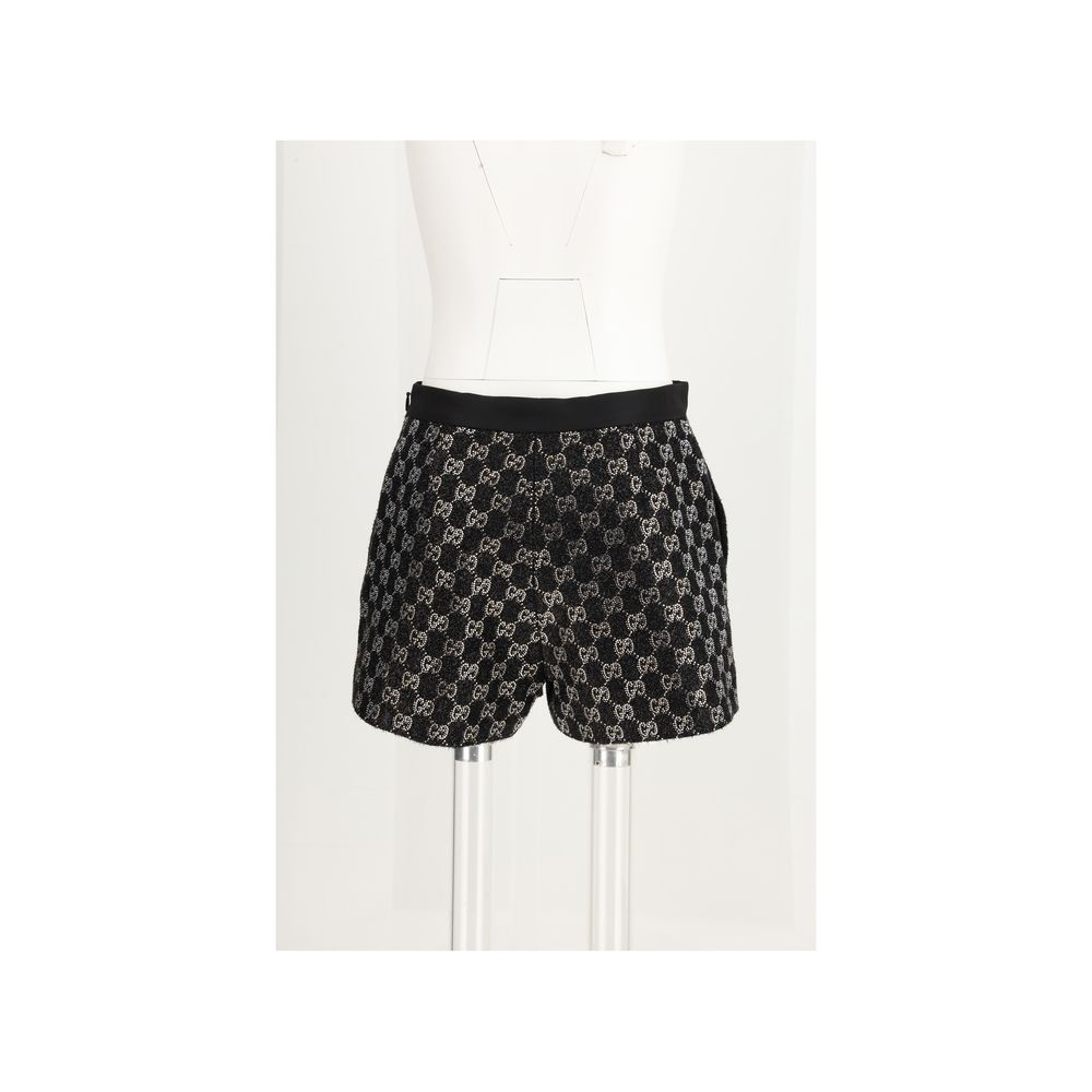 Gucci Schwarze Bermuda-Shorts aus Viskose