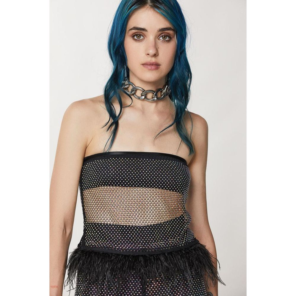 Patrizia Pepe Schwarze Tanktops aus Polyester