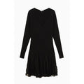 Patrizia Pepe Schwarzes Viskose-Freizeitkleid