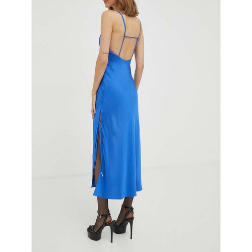 Patrizia Pepe Blaues Viskose-Freizeitkleid