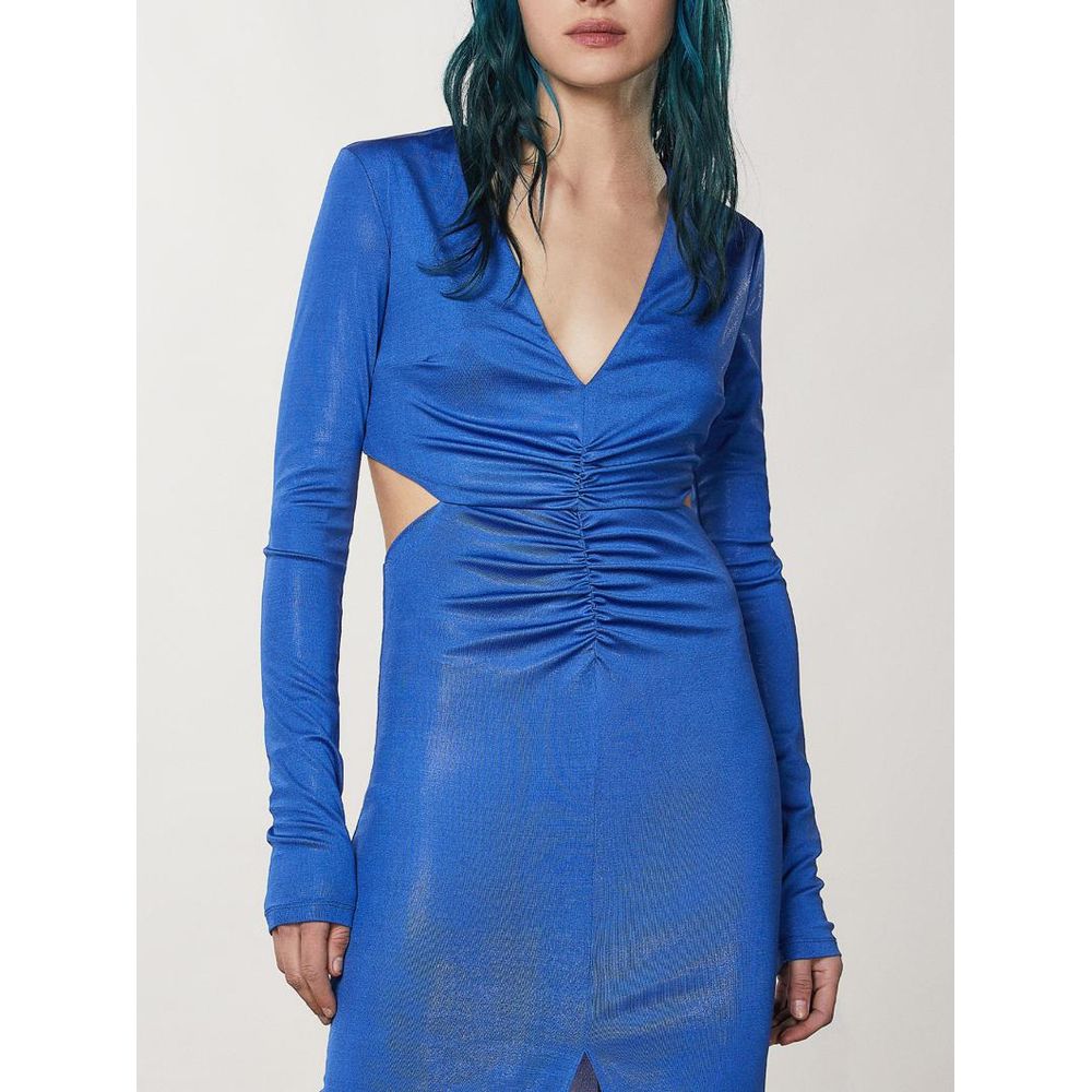 Patrizia Pepe Blaues Freizeitkleid aus Polyester