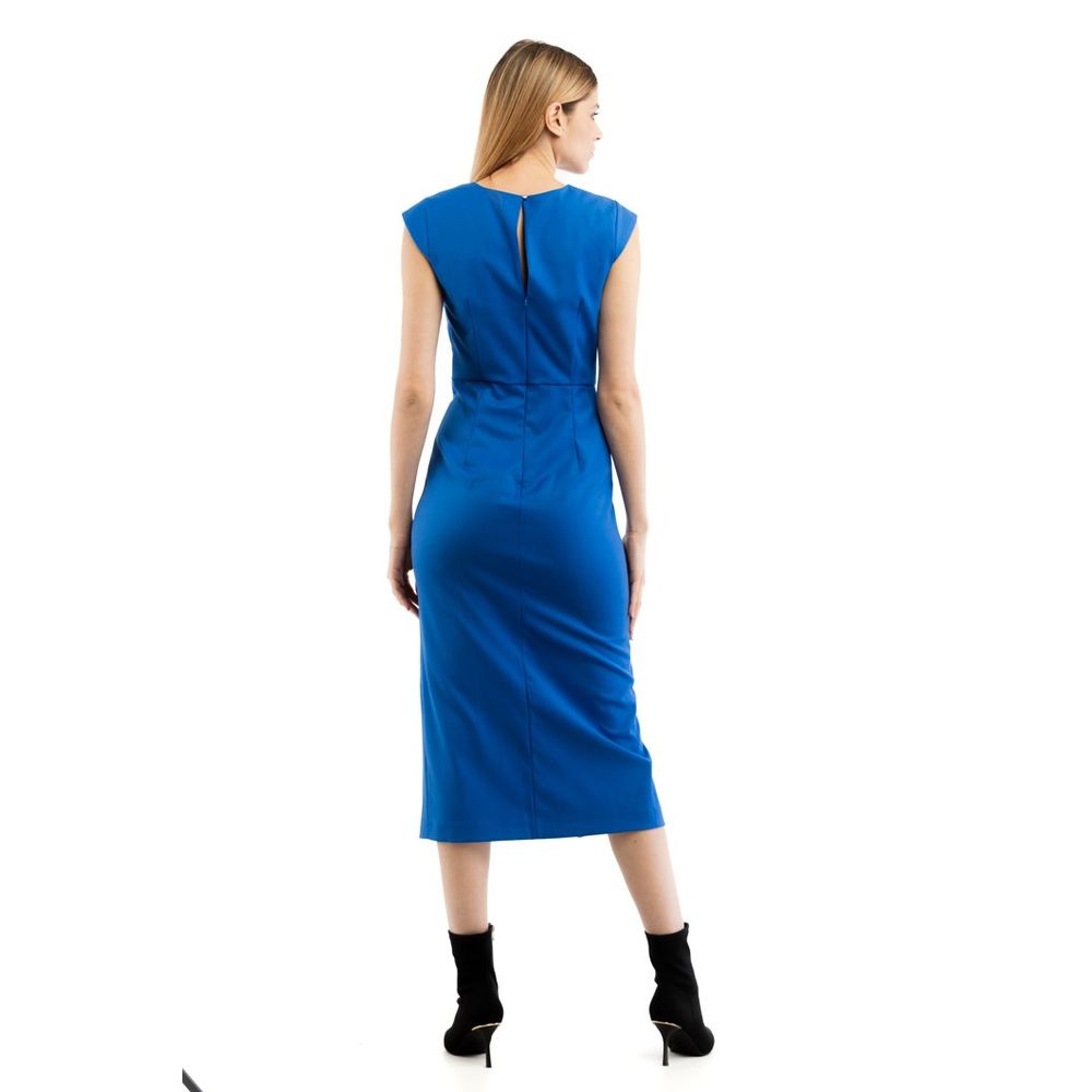Patrizia Pepe Blaues Freizeitkleid aus Polyester
