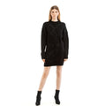 Patrizia Pepe Schwarzes Nylon-Freizeitkleid