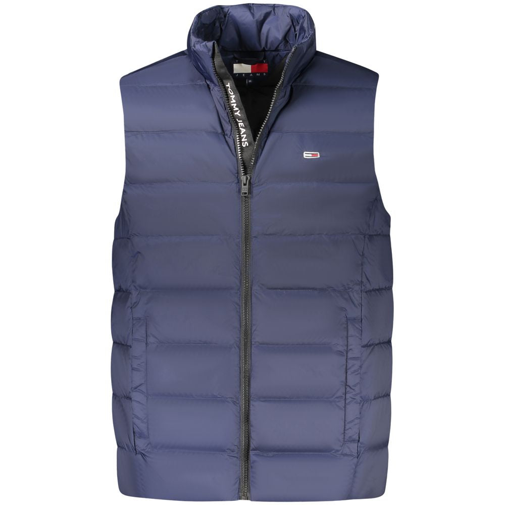 Tommy Hilfiger Men's Sleeveless Blue Nylon Jacket