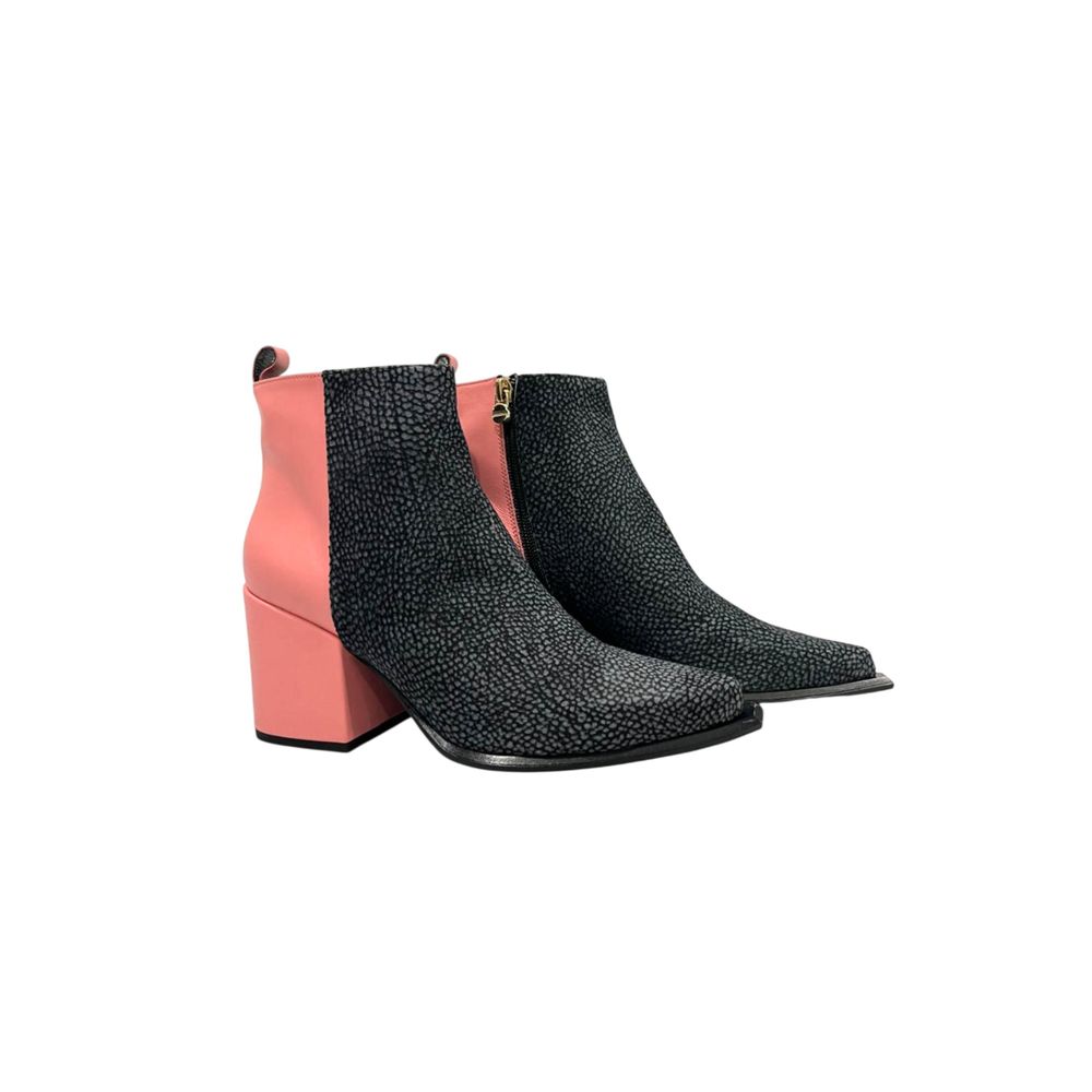 Borbonese Pink Genuine Leather Women's Boot
