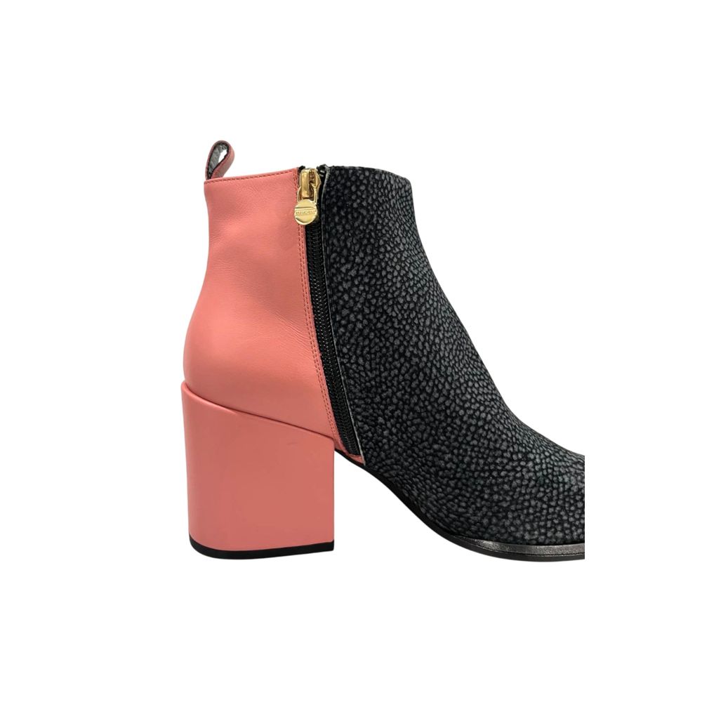 Borbonese Pink Genuine Leather Women's Boot