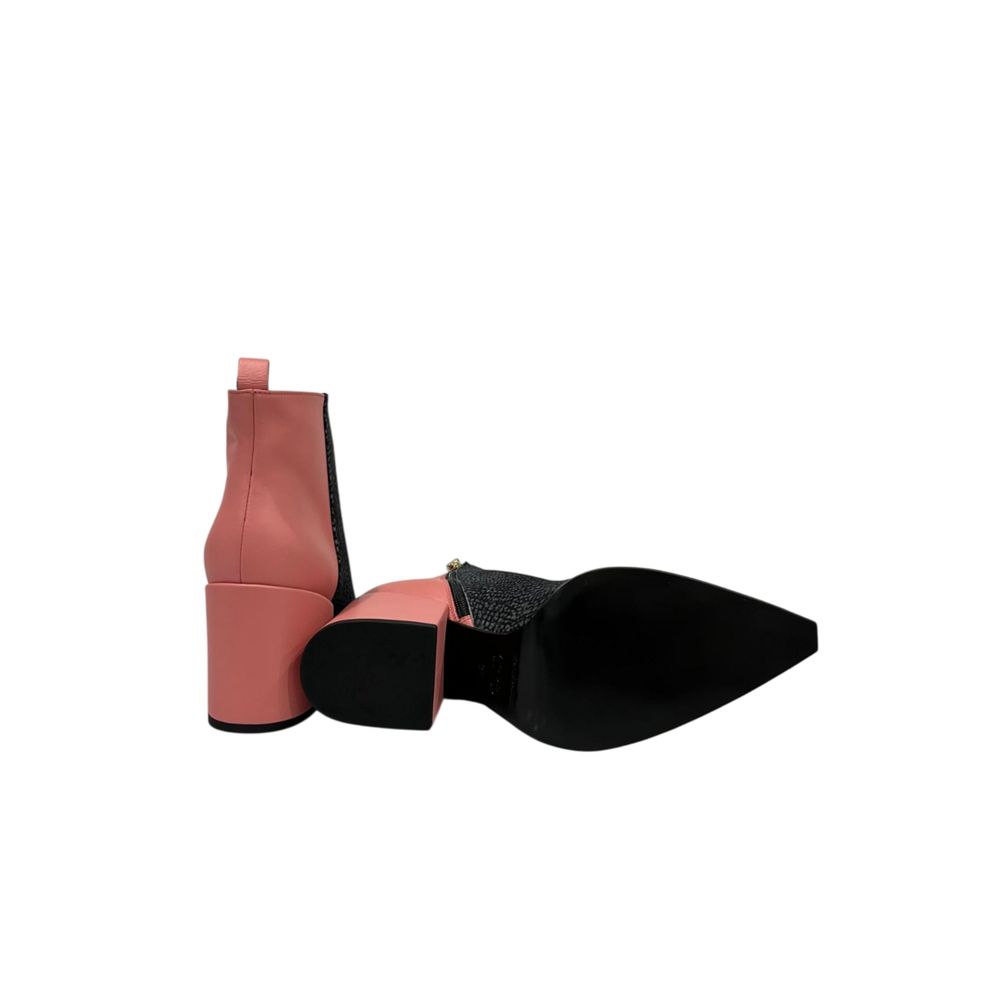 Borbonese Pink Genuine Leather Women's Boot