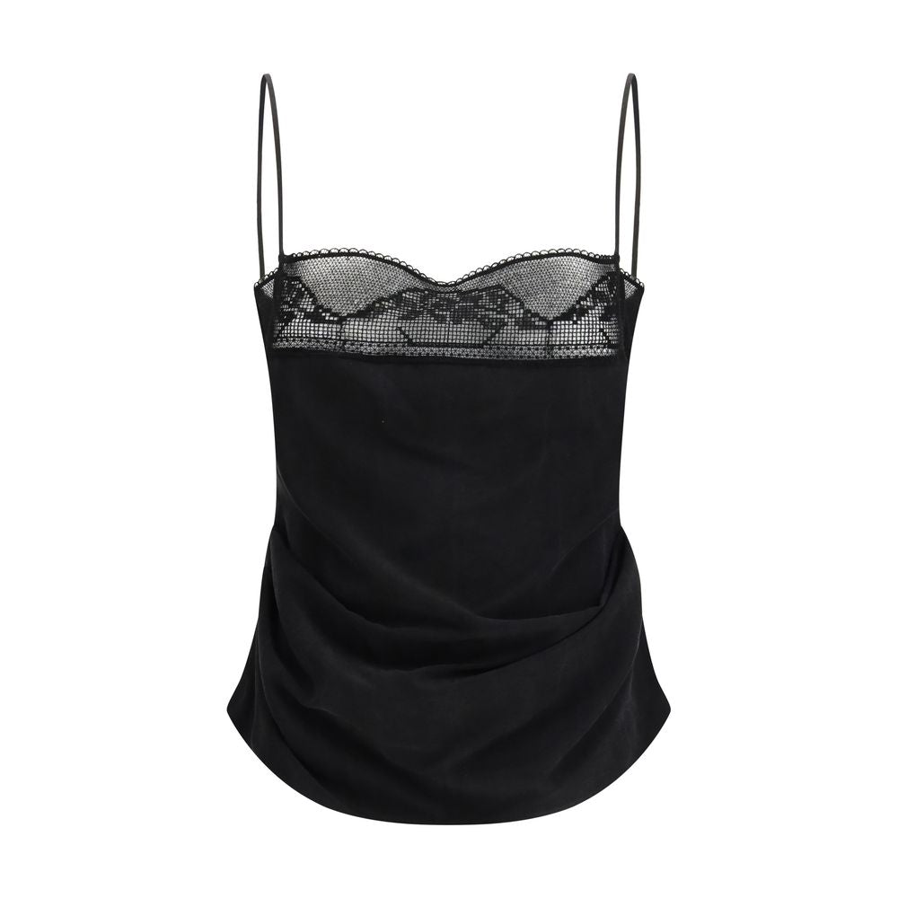 Magda Butrym Schwarze Seidenbluse