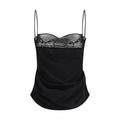 Magda Butrym Schwarze Seidenbluse