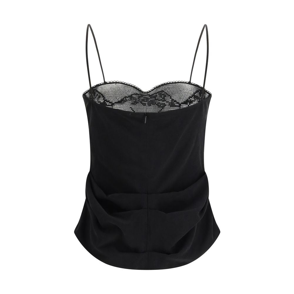 Magda Butrym Schwarze Seidenbluse