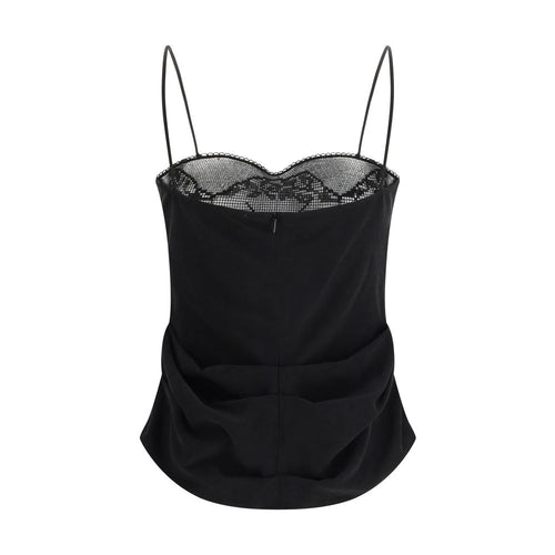 Magda Butrym Schwarze Seidenbluse
