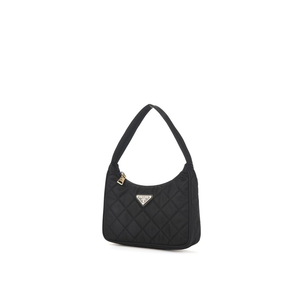 Prada Schwarze Schultertasche aus Nylon