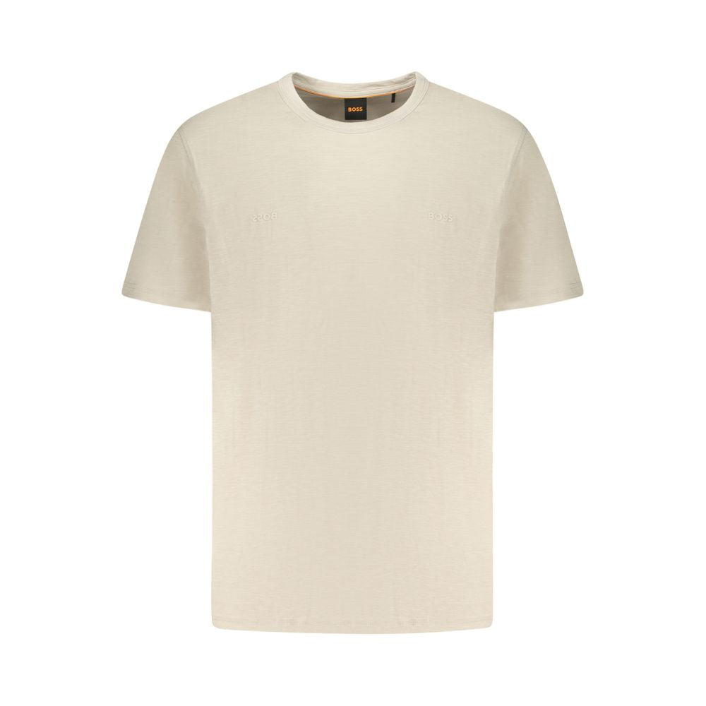 Hugo Boss Beige Baumwoll-T-Shirt für Herren