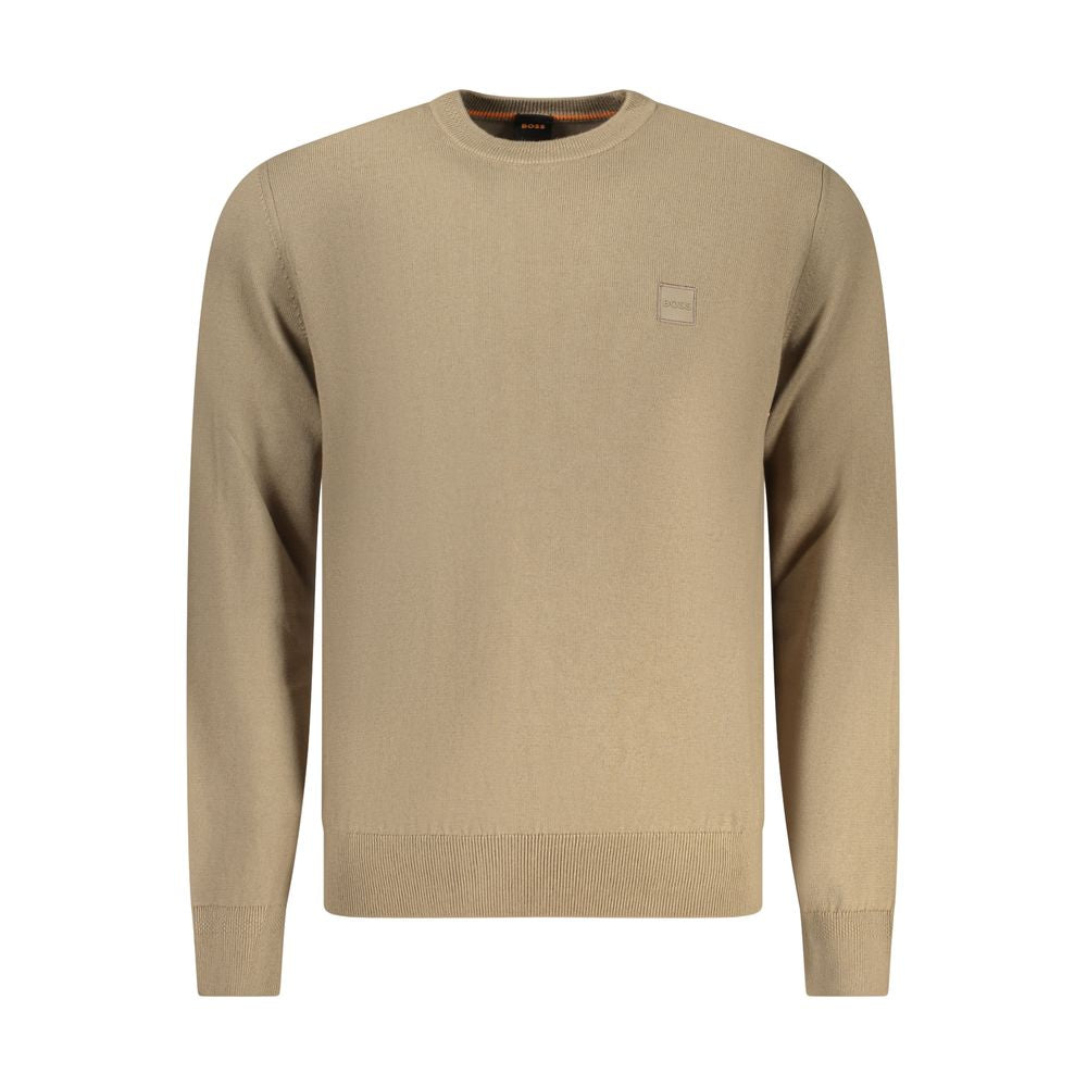 Hugo Boss Men's Brown Cotton Pullover