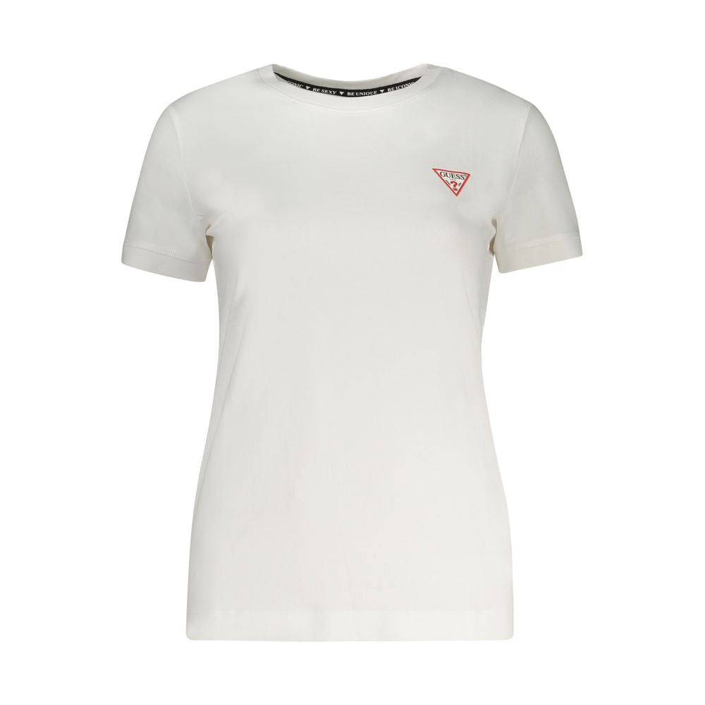 Guess Jeans Weißes Baumwoll-T-Shirt
