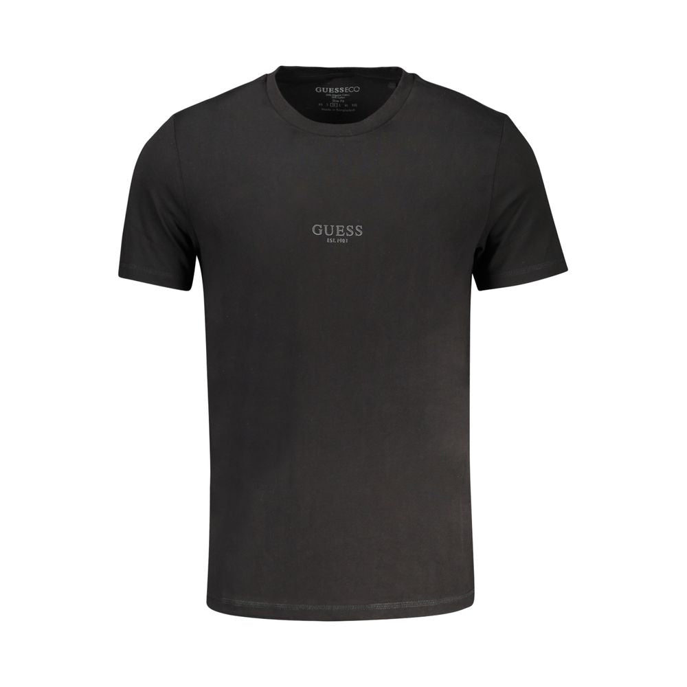 Guess Jeans Nero Baumwoll-T-Shirt für Herren