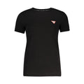 Guess Jeans Schwarzes Baumwoll-T-Shirt
