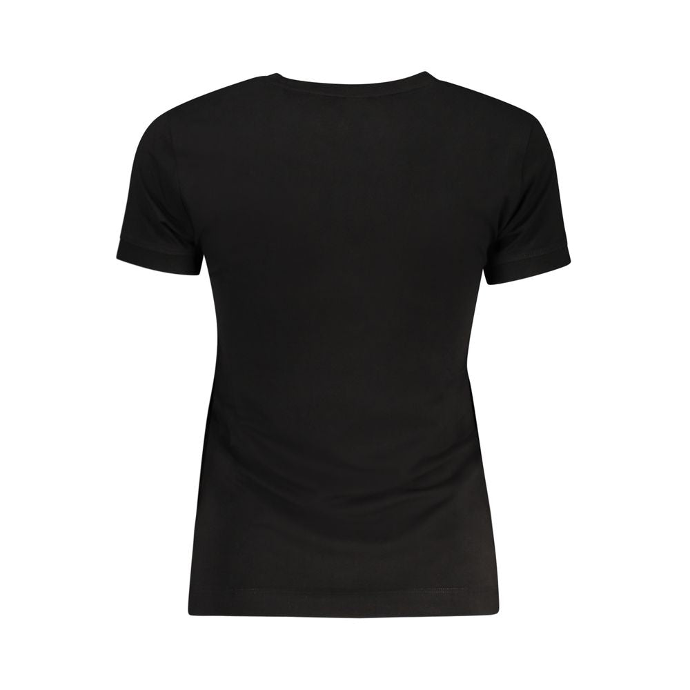 Guess Jeans Schwarzes Baumwoll-T-Shirt